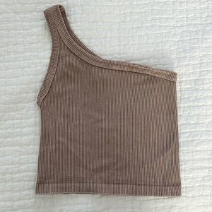One Shoulder Tank Top Size Small